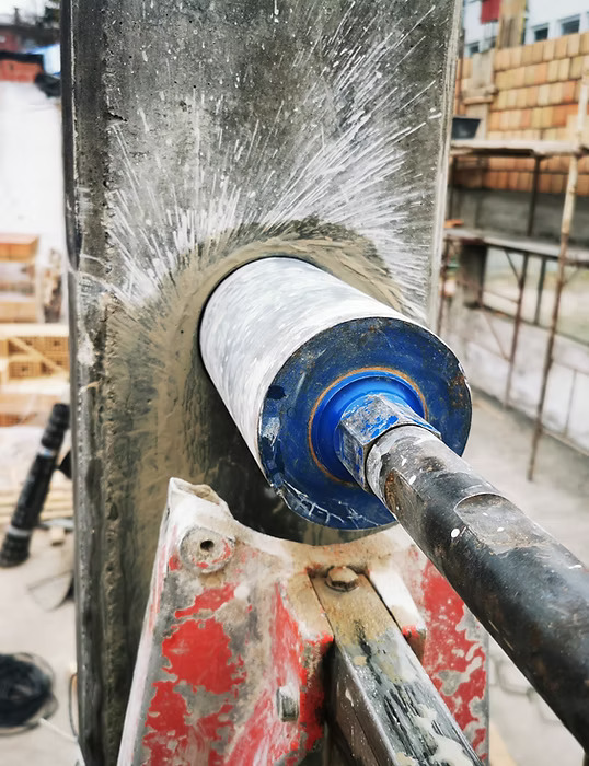 Concrete coring work